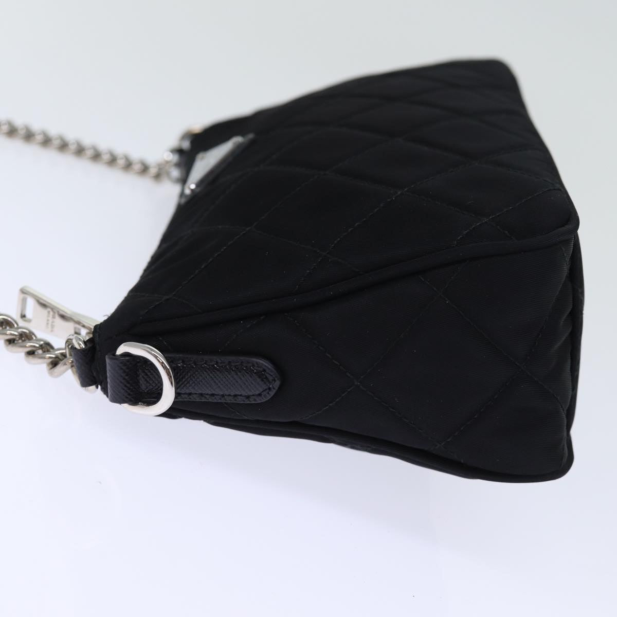 PRADA Chain Shoulder Bag Nylon 2way Black 73993A