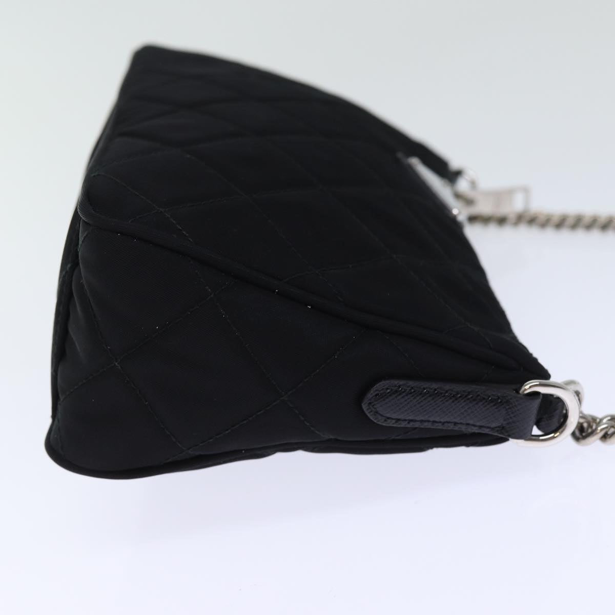PRADA Chain Shoulder Bag Nylon 2way Black 73993A