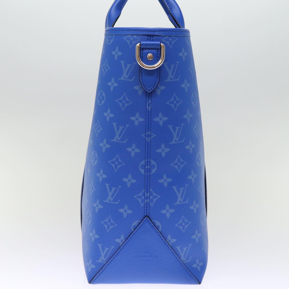 LOUIS VUITTON Taigalama Weekend Tote NM Tote Bag 2way Blue M31010 LV 74022S