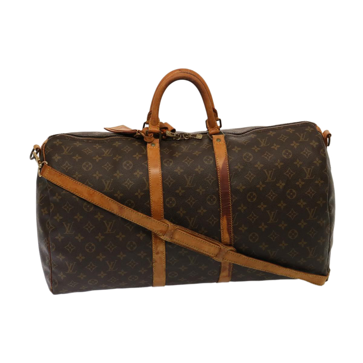 LOUIS VUITTON Monogram Keepall Bandouliere 55 Boston Bag M41414 LV 74178