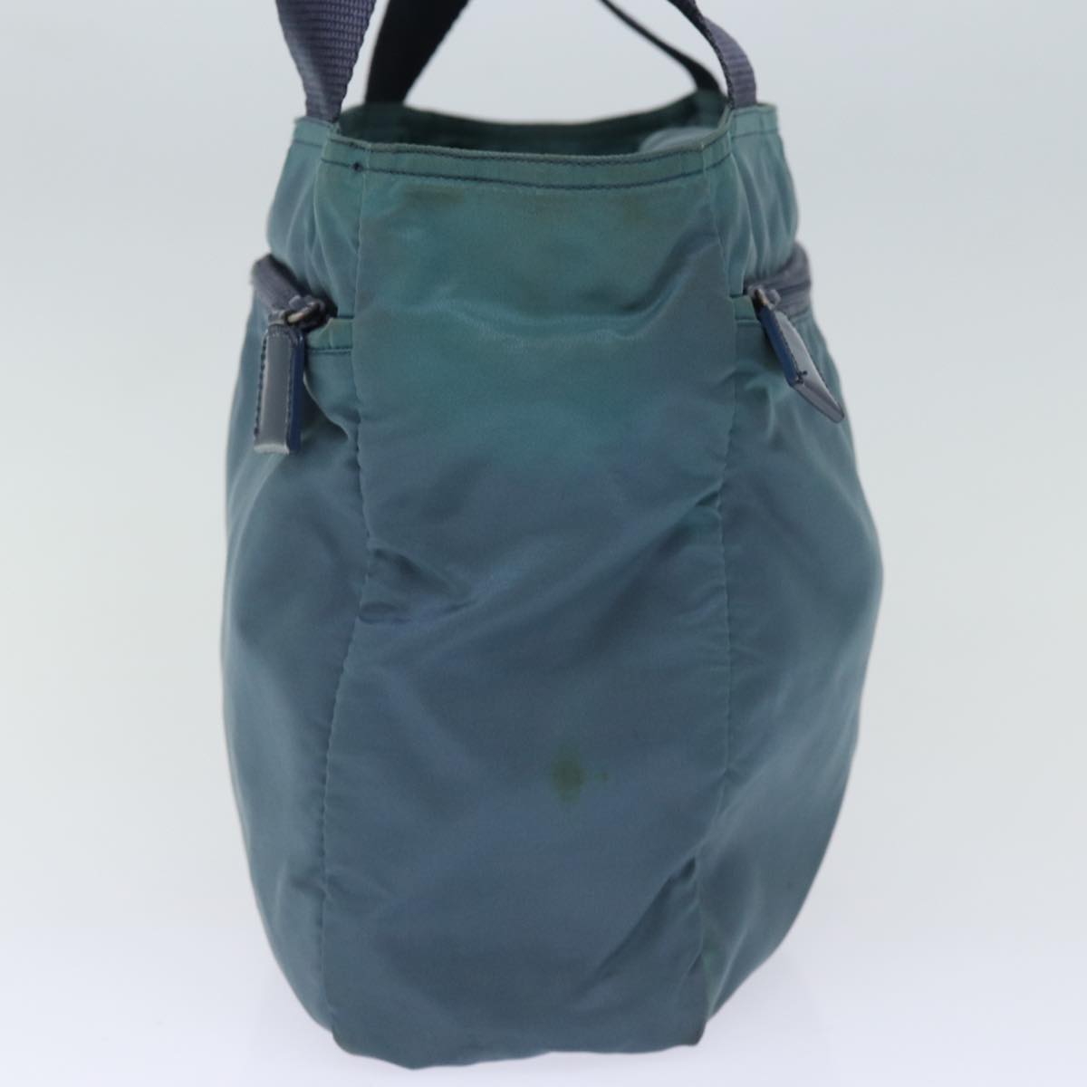 PRADA Tote Bag Nylon Turquoise Blue 74200