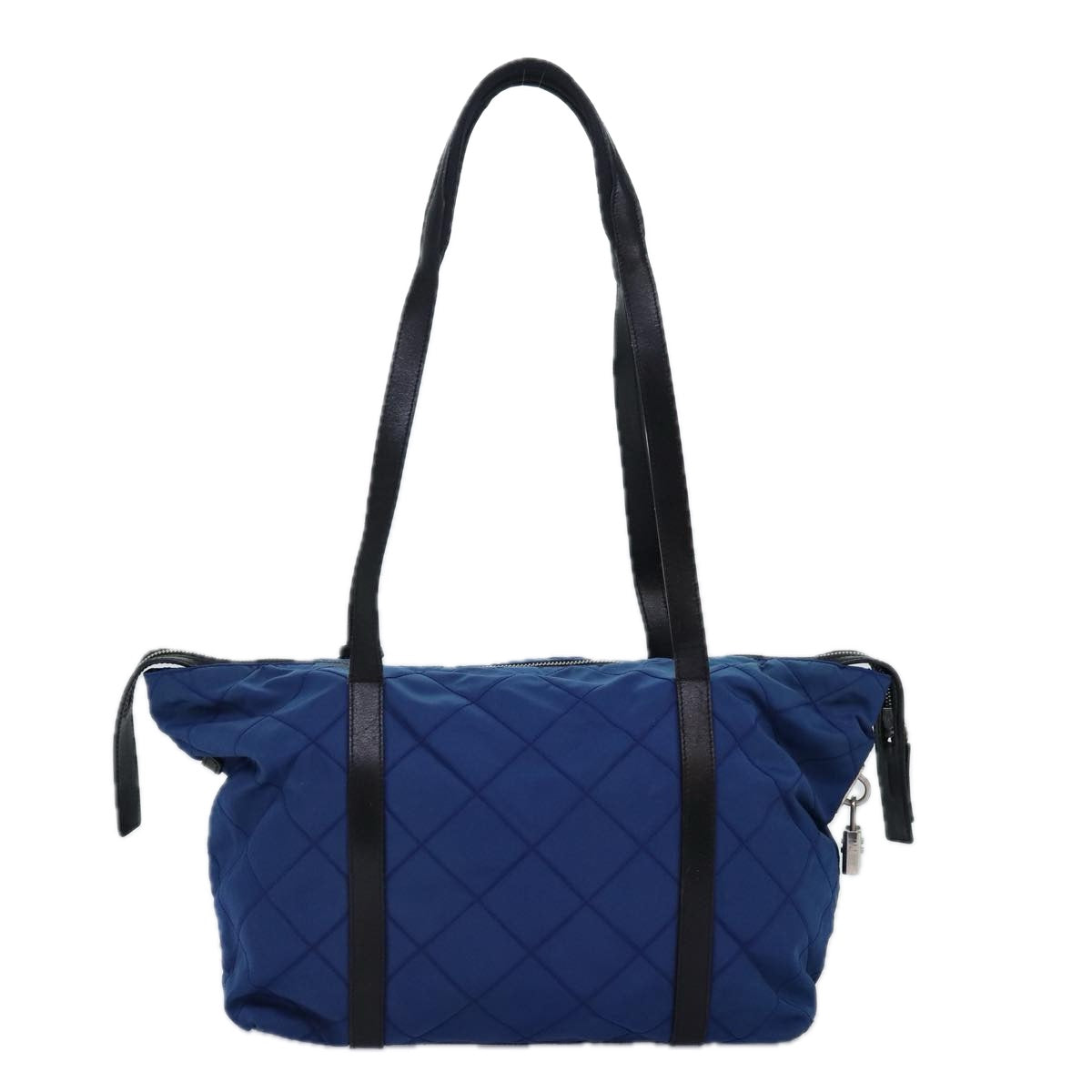 PRADA Tote Bag Nylon Blue 74236