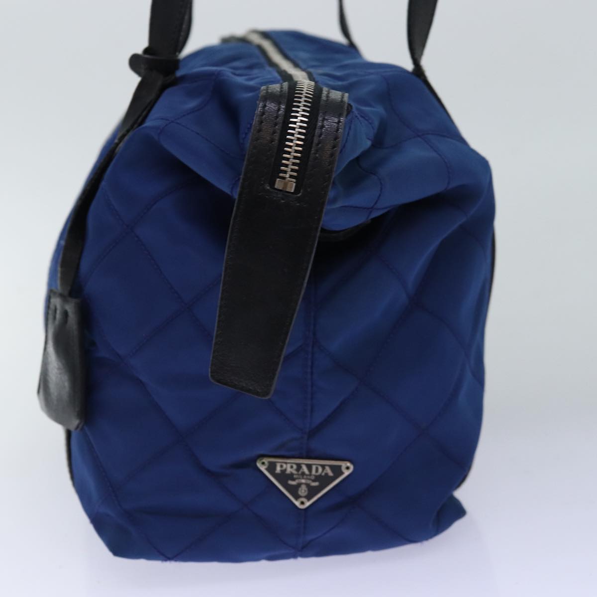 PRADA Tote Bag Nylon Blue 74236