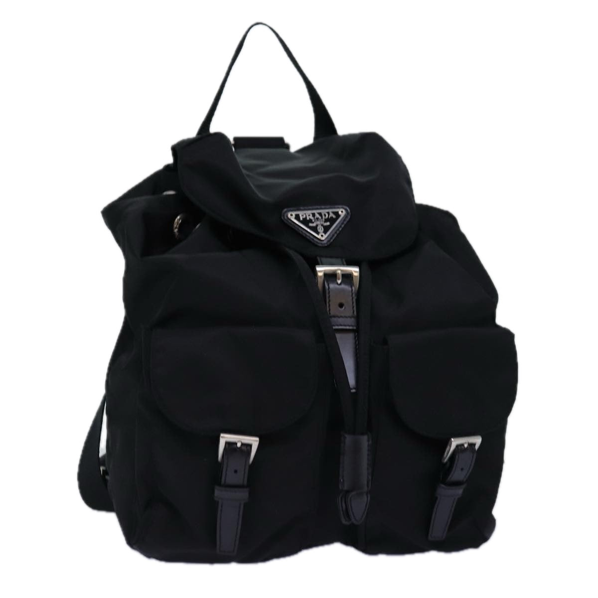 PRADA Backpack Nylon Black 74259