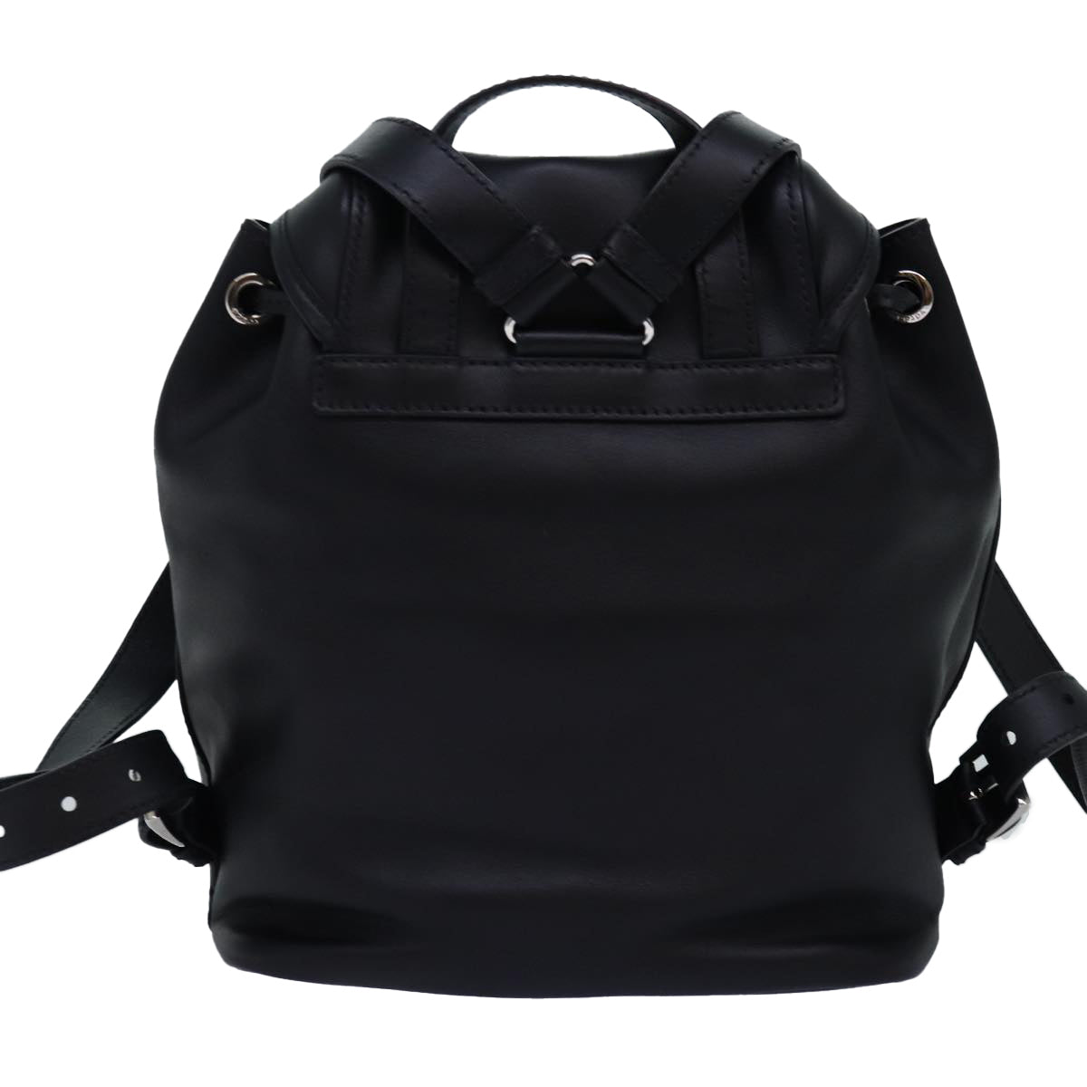 PRADA Backpack Leather Black 74278A
