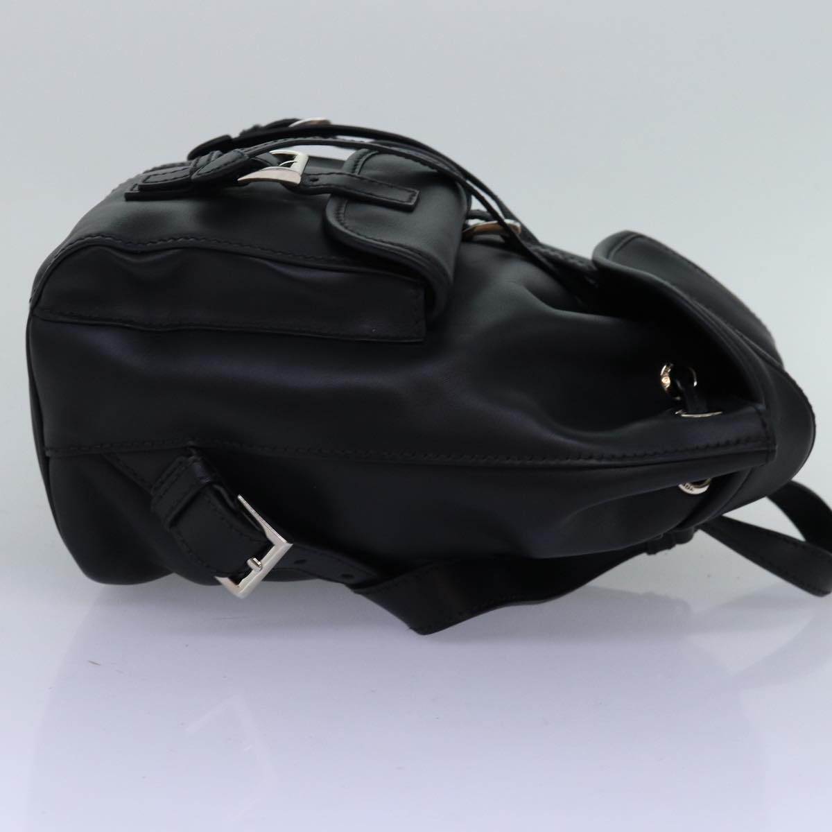 PRADA Backpack Leather Black 74278A