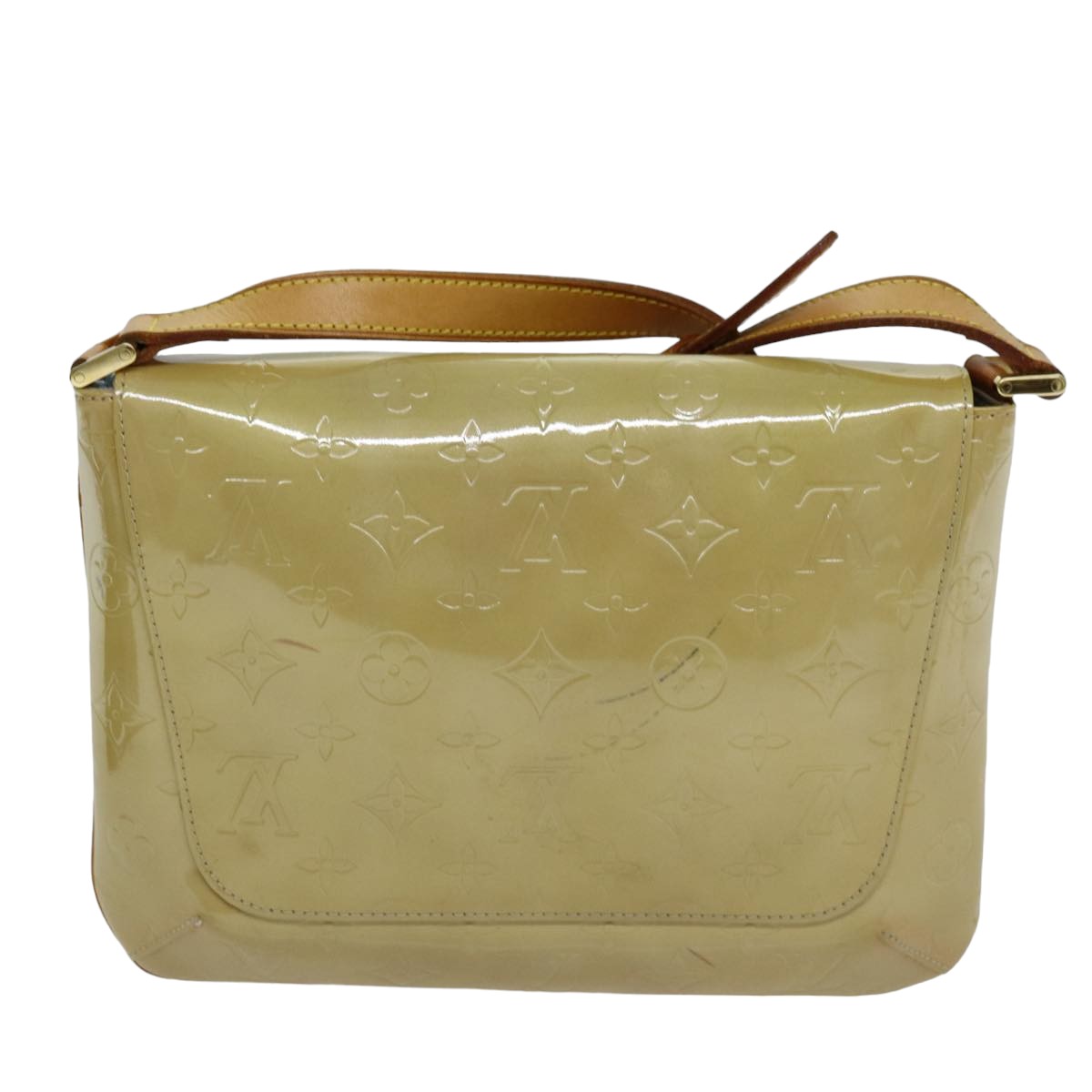 LOUIS VUITTON Monogram Vernis Thompson Street Bag Beige M91301 LV 74299