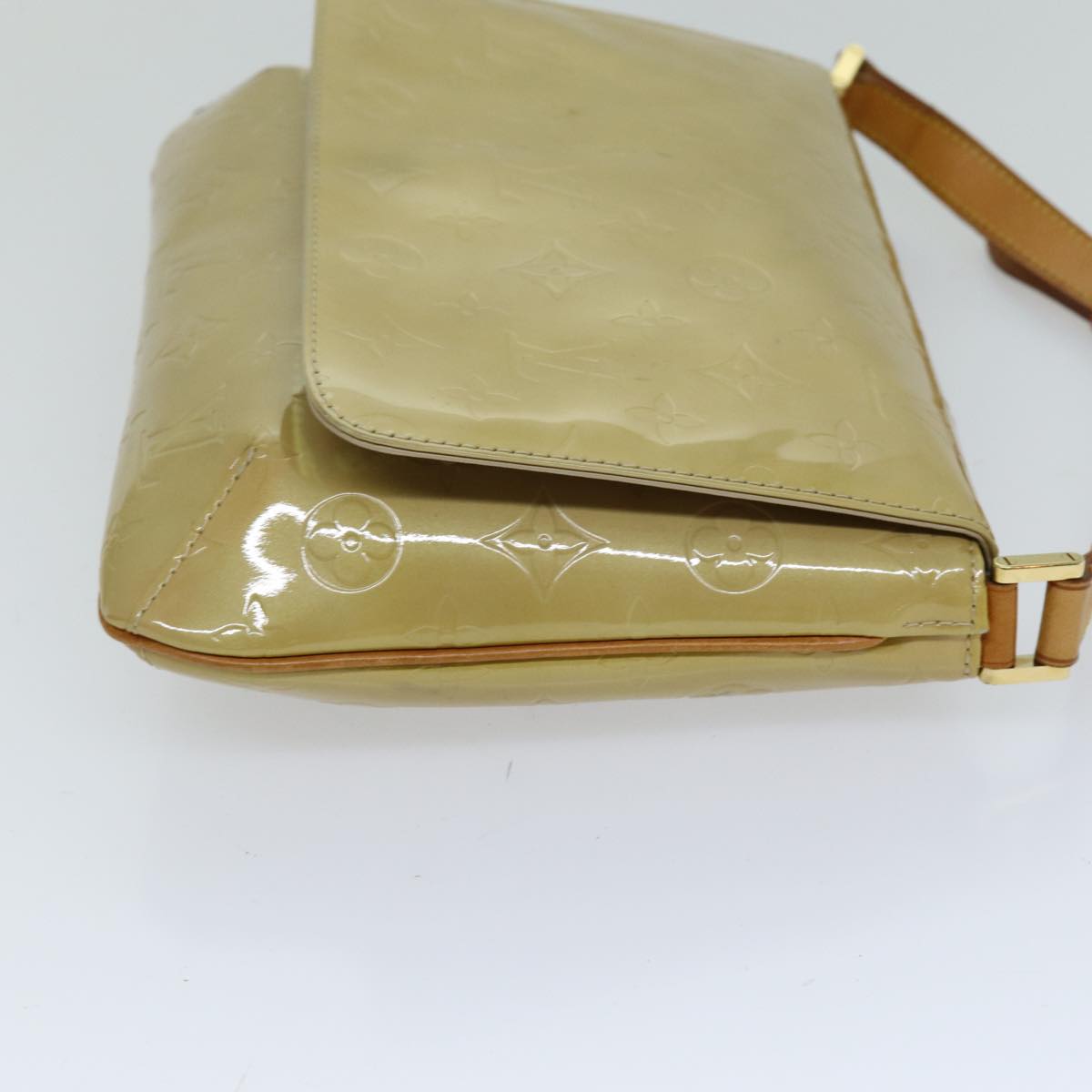 LOUIS VUITTON Monogram Vernis Thompson Street Bag Beige M91301 LV 74299