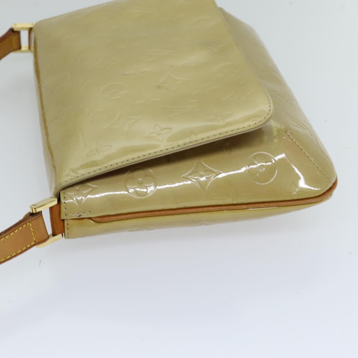 LOUIS VUITTON Monogram Vernis Thompson Street Bag Beige M91301 LV 74299