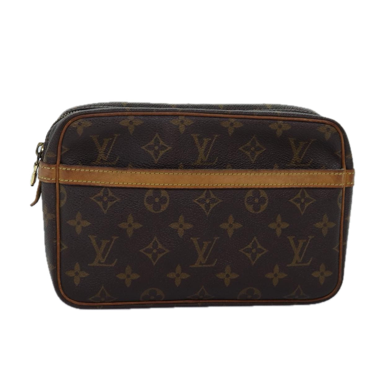 LOUIS VUITTON Monogram Compiegne 23 Clutch Bag M51847 LV 74300