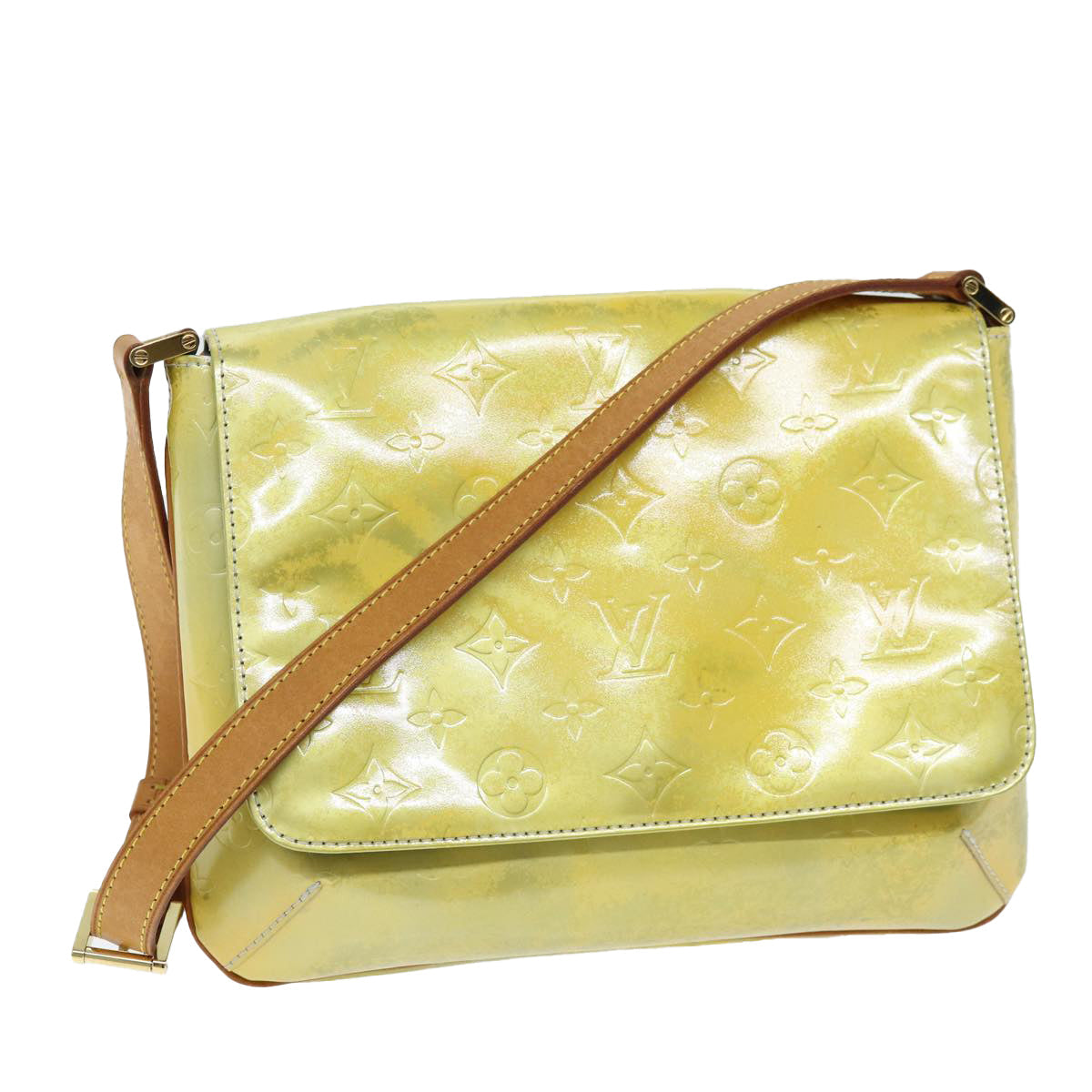 LOUIS VUITTON Monogram Vernis Thompson Street Bag Gris M91008 LV 74318
