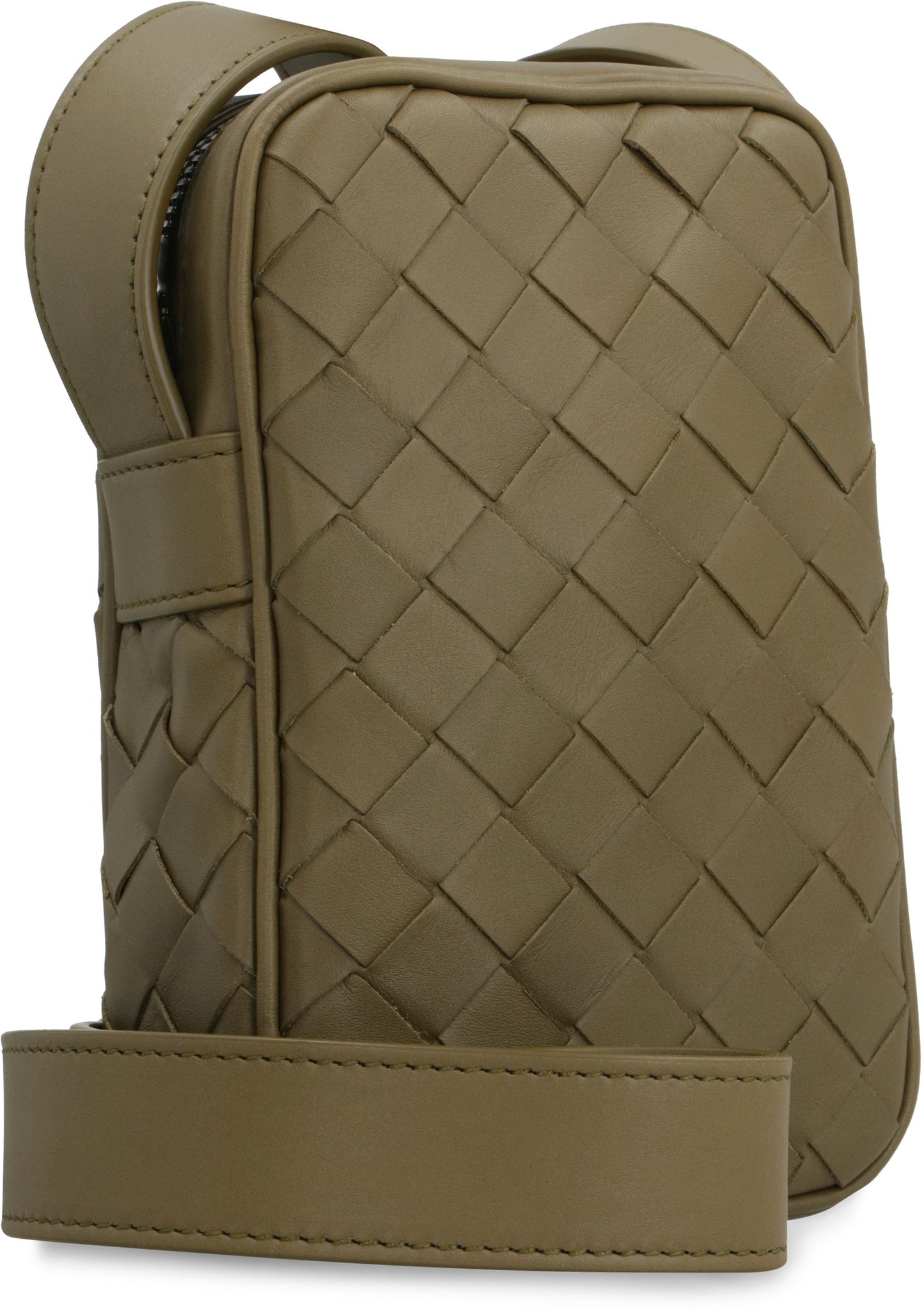 BOTTEGA VENETA Leather Smartphone Case/Shoulder Bag - 11 CM x 17 CM