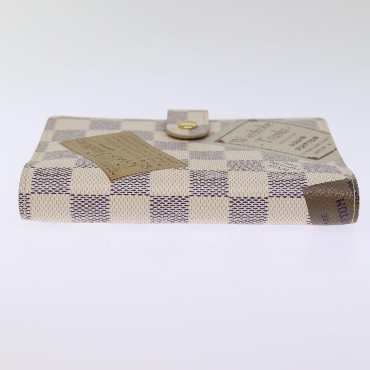LOUIS VUITTON Damier Azur Agenda PM Day Cover Label Collection R21070 74325