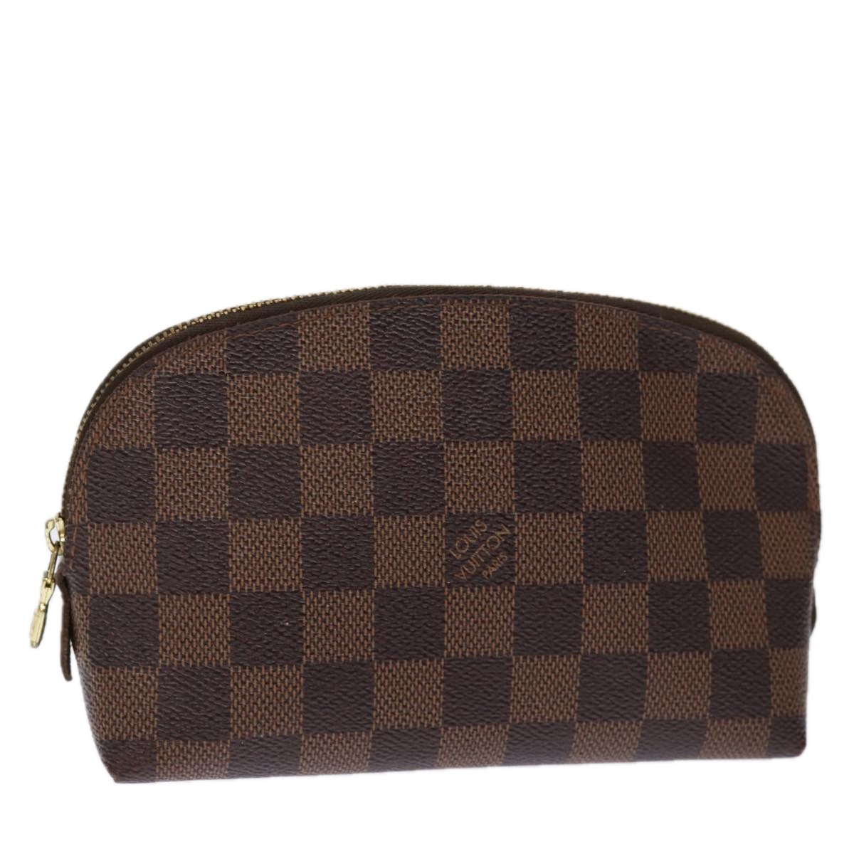 LOUIS VUITTON Damier Ebene Pochette Cosmetic PM Pouch N47516 LV 74333