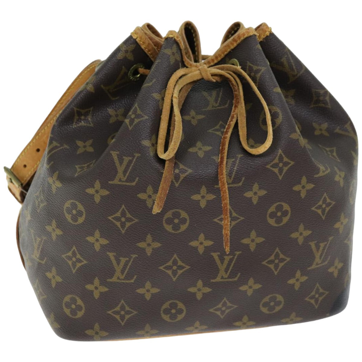 LOUIS VUITTON Monogram Petit Noe Shoulder Bag M42226 LV 74342