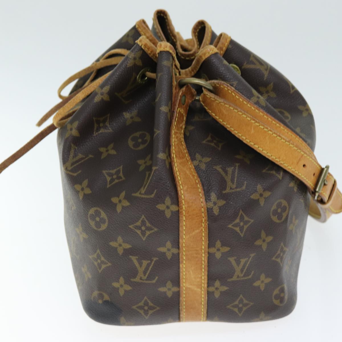 LOUIS VUITTON Monogram Petit Noe Shoulder Bag M42226 LV 74342