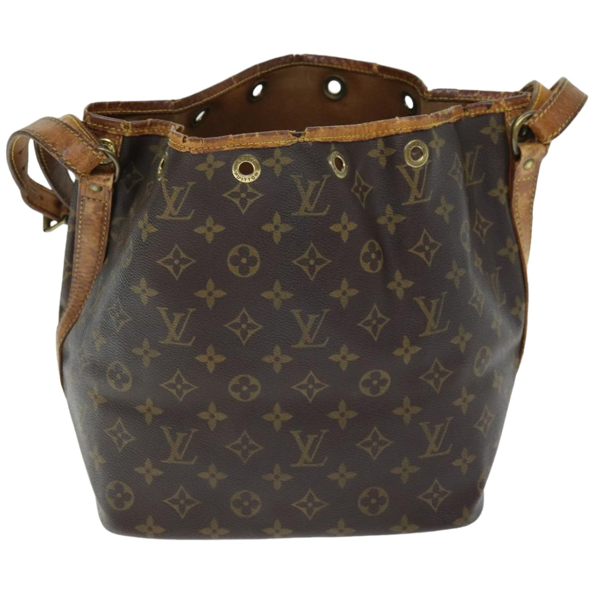 LOUIS VUITTON Monogram Petit Noe Shoulder Bag M42226 LV 74343