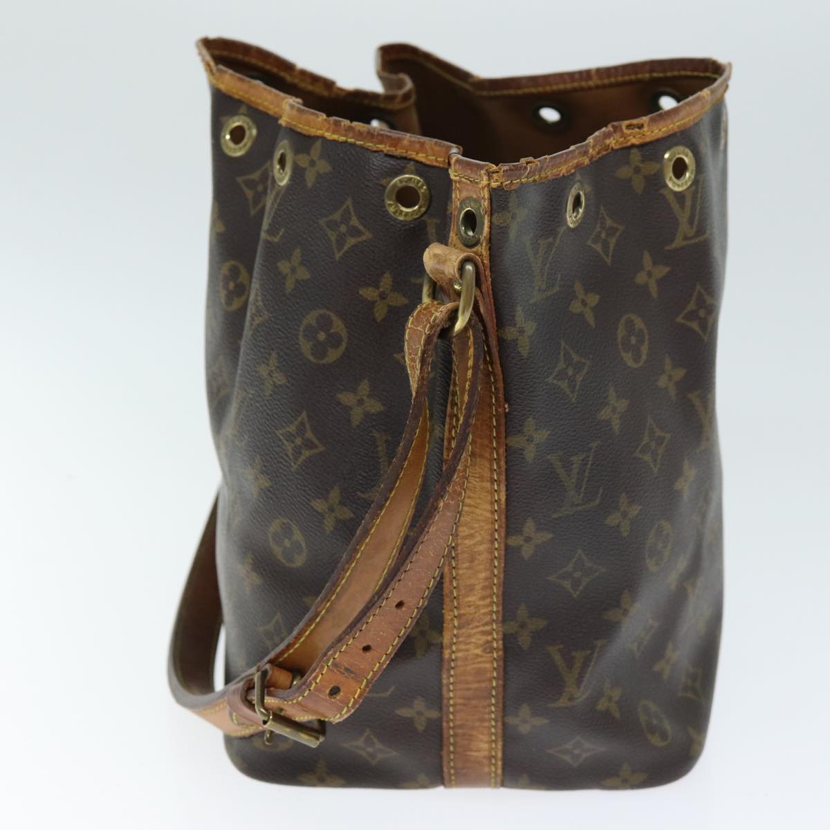 LOUIS VUITTON Monogram Petit Noe Shoulder Bag M42226 LV 74343