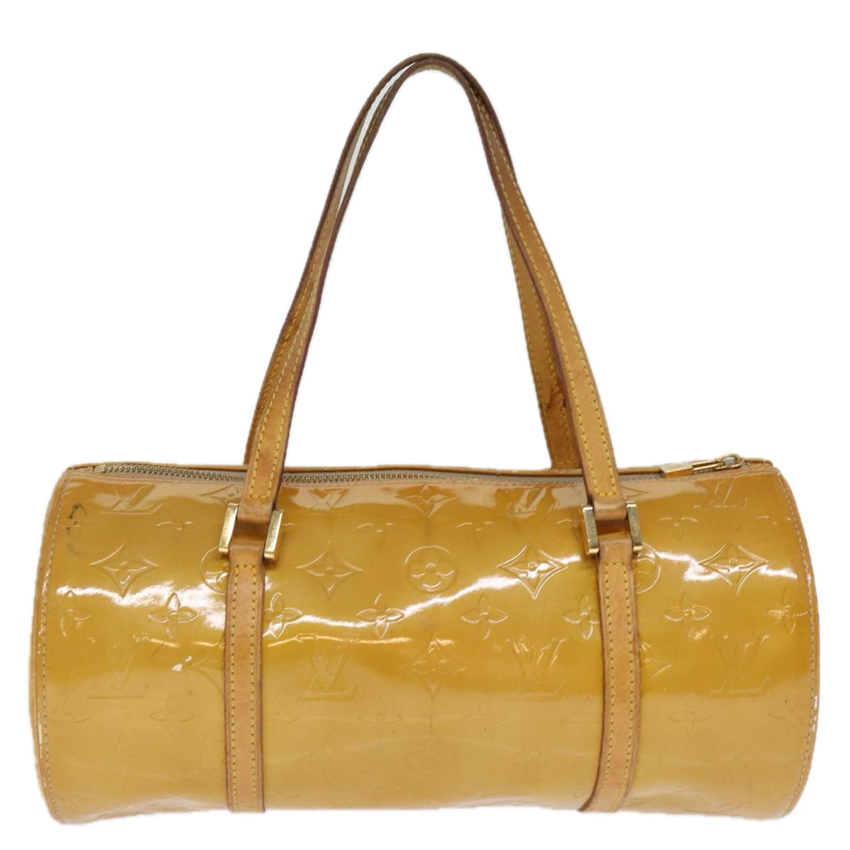 LOUIS VUITTON Monogram Vernis Bedford Hand Bag Beige M91006 LV 74366