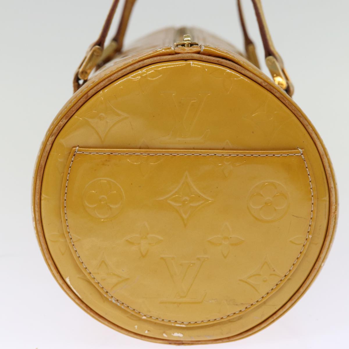 LOUIS VUITTON Monogram Vernis Bedford Hand Bag Beige M91006 LV 74366