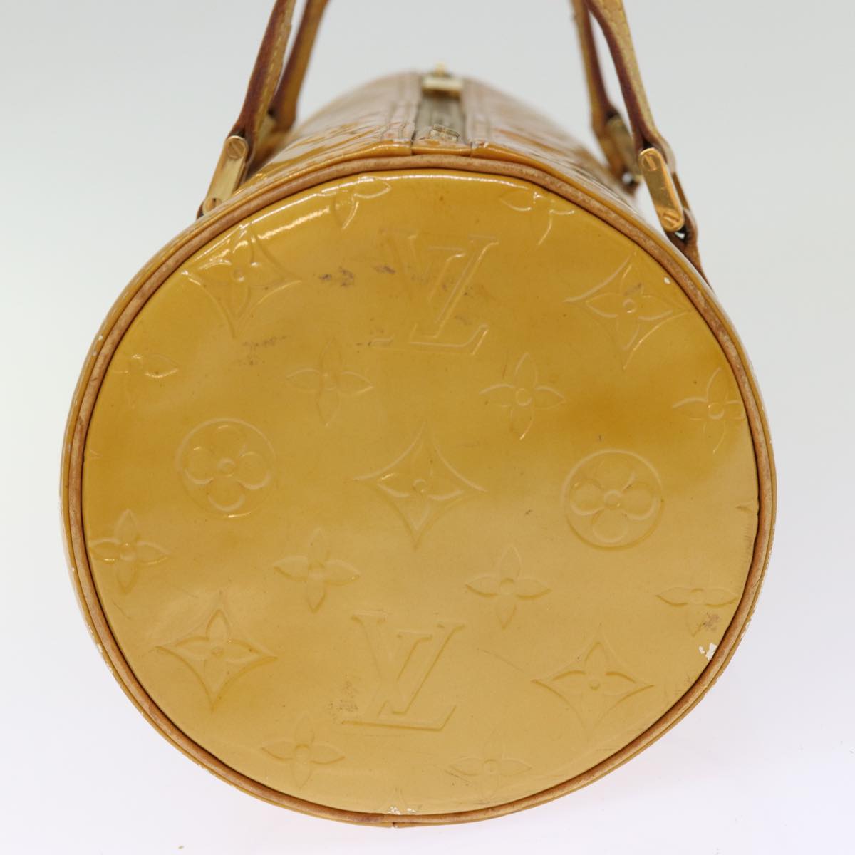 LOUIS VUITTON Monogram Vernis Bedford Hand Bag Beige M91006 LV 74366