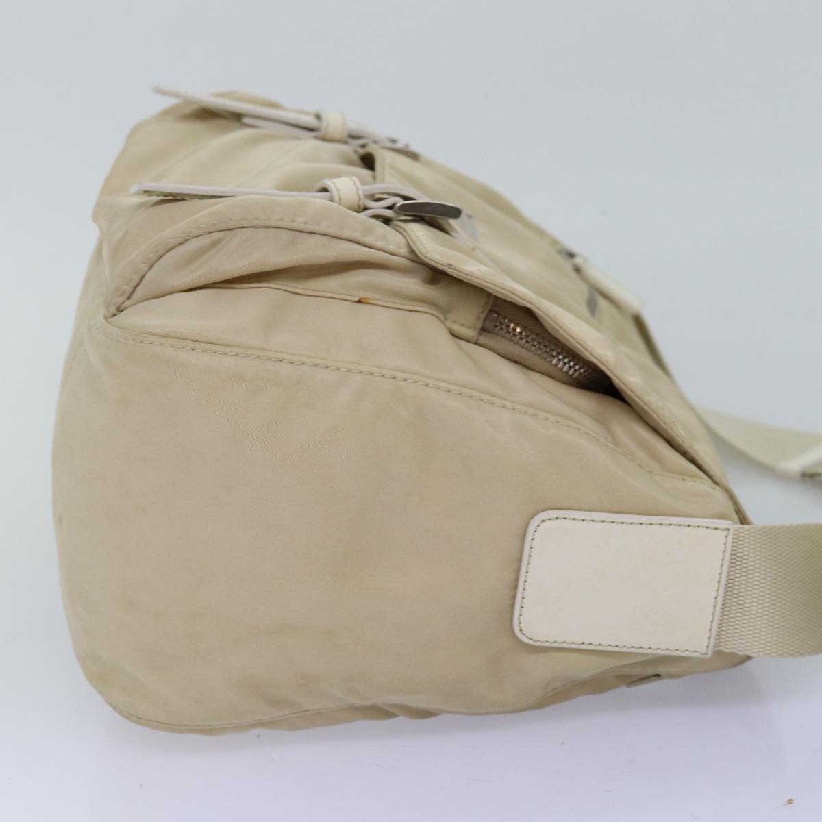 PRADA Shoulder Bag Nylon Beige 74401