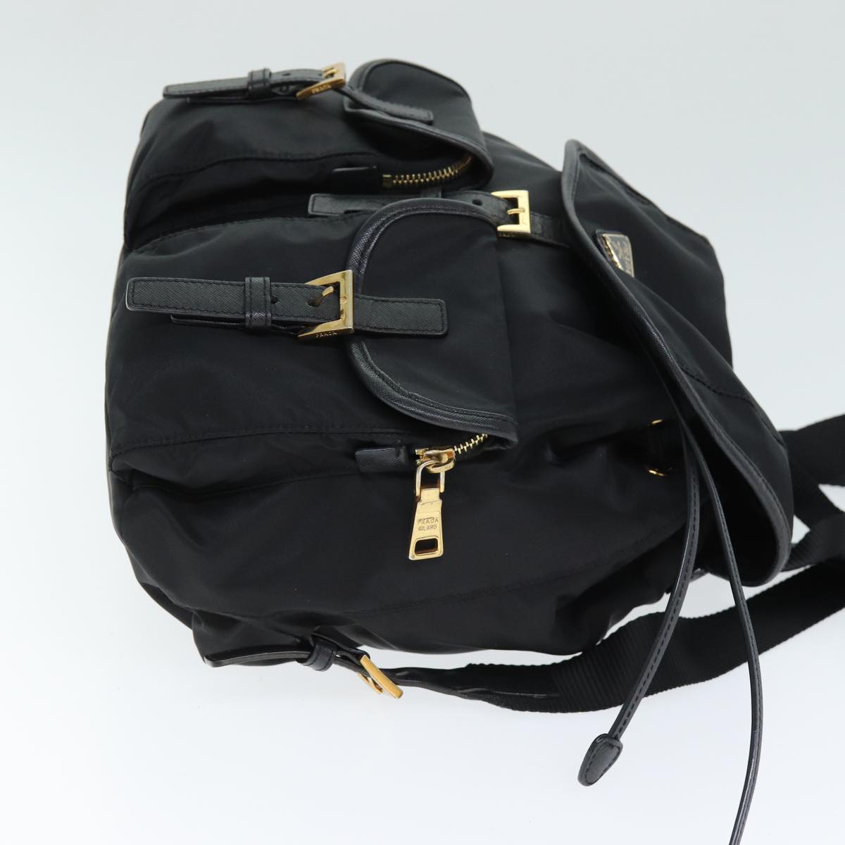 PRADA Backpack Nylon Black 74402A