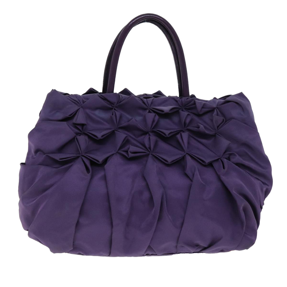 PRADA Hand Bag Nylon Purple 74403