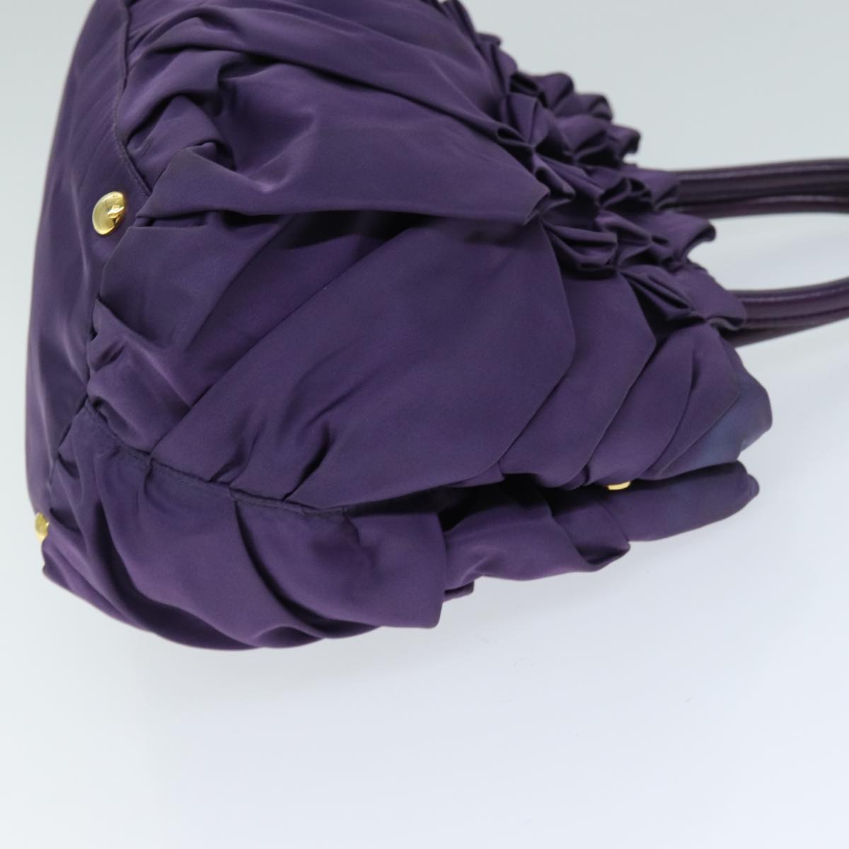 PRADA Hand Bag Nylon Purple 74403