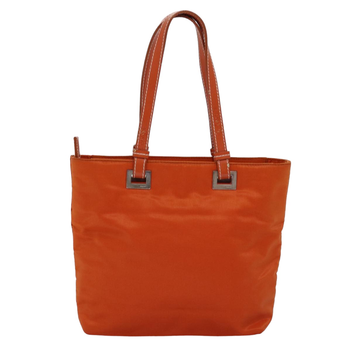 PRADA Hand Bag Nylon Orange 74418