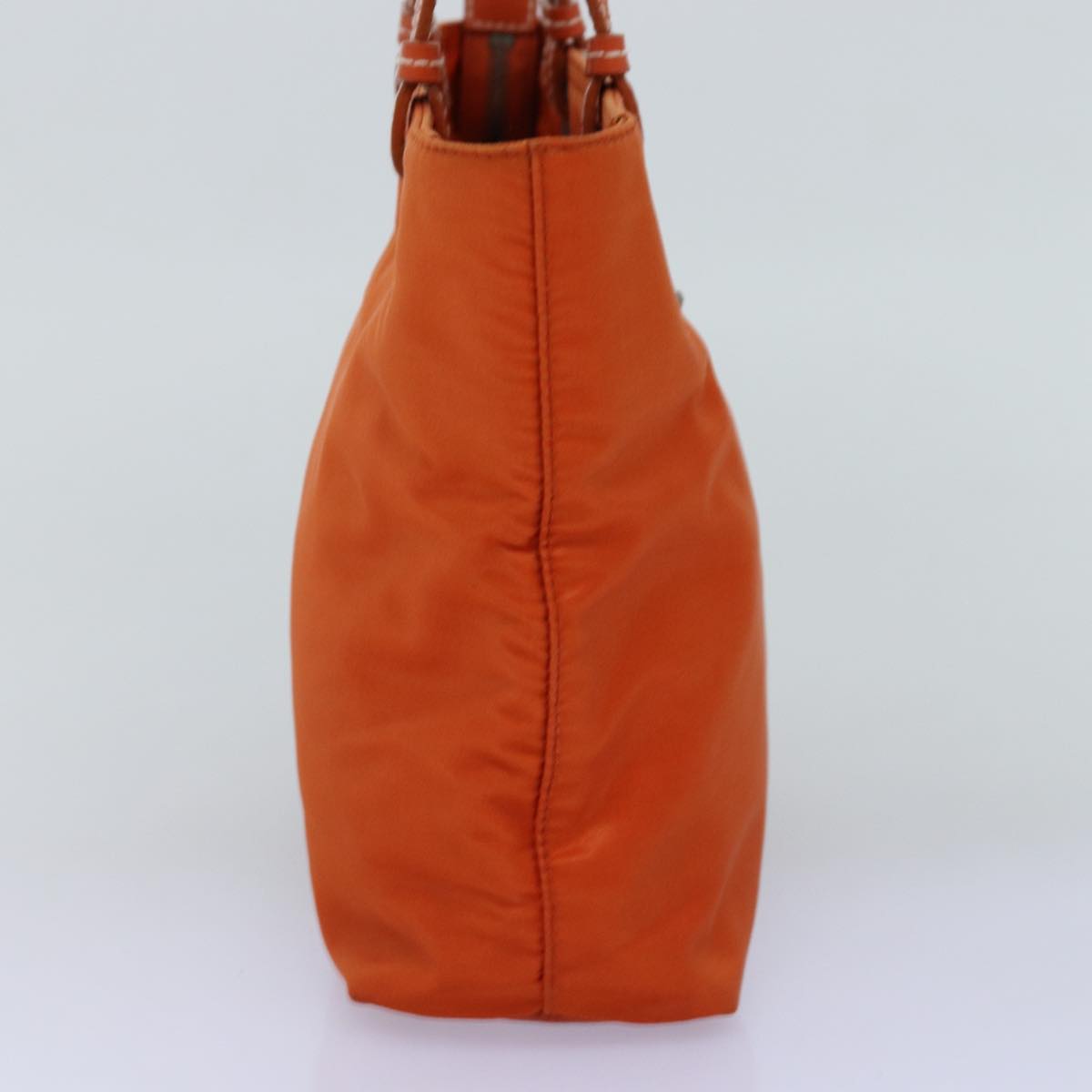 PRADA Hand Bag Nylon Orange 74418