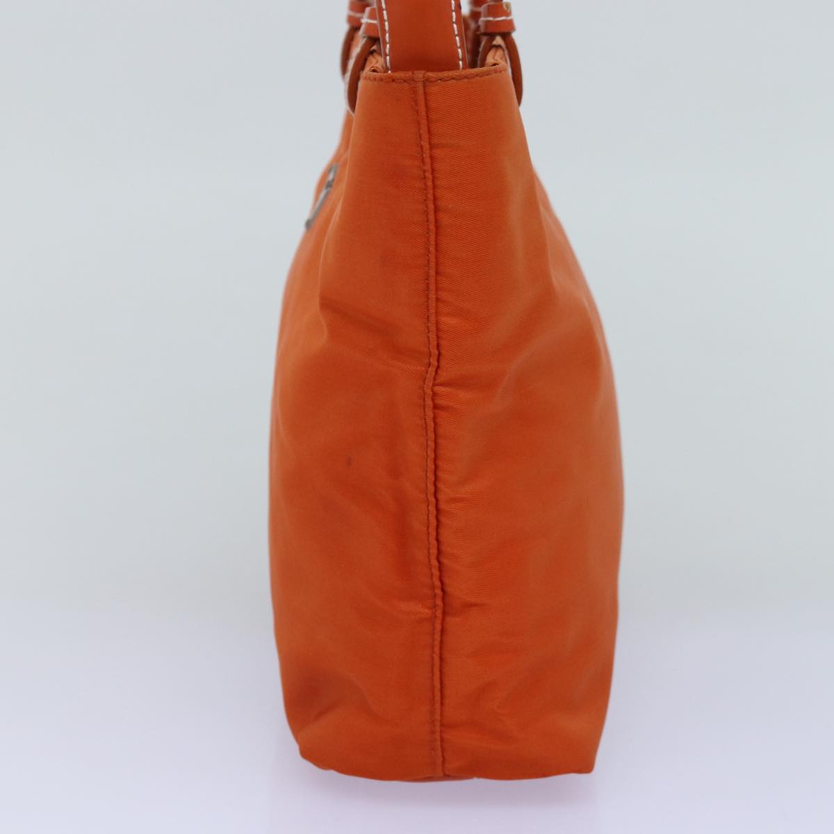 PRADA Hand Bag Nylon Orange 74418