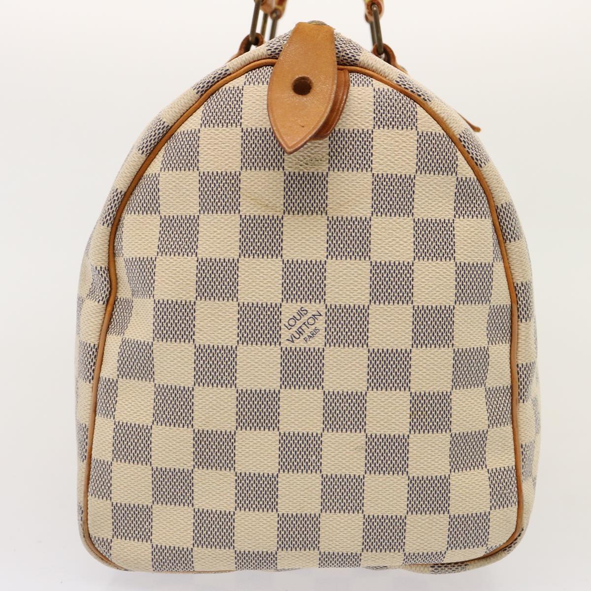 LOUIS VUITTON Damier Azur Speedy 30 Hand Bag N41533 LV 74433