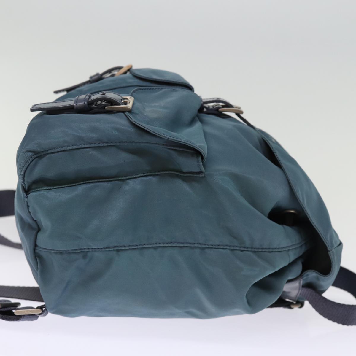 PRADA Backpack Nylon Turquoise Blue 74468