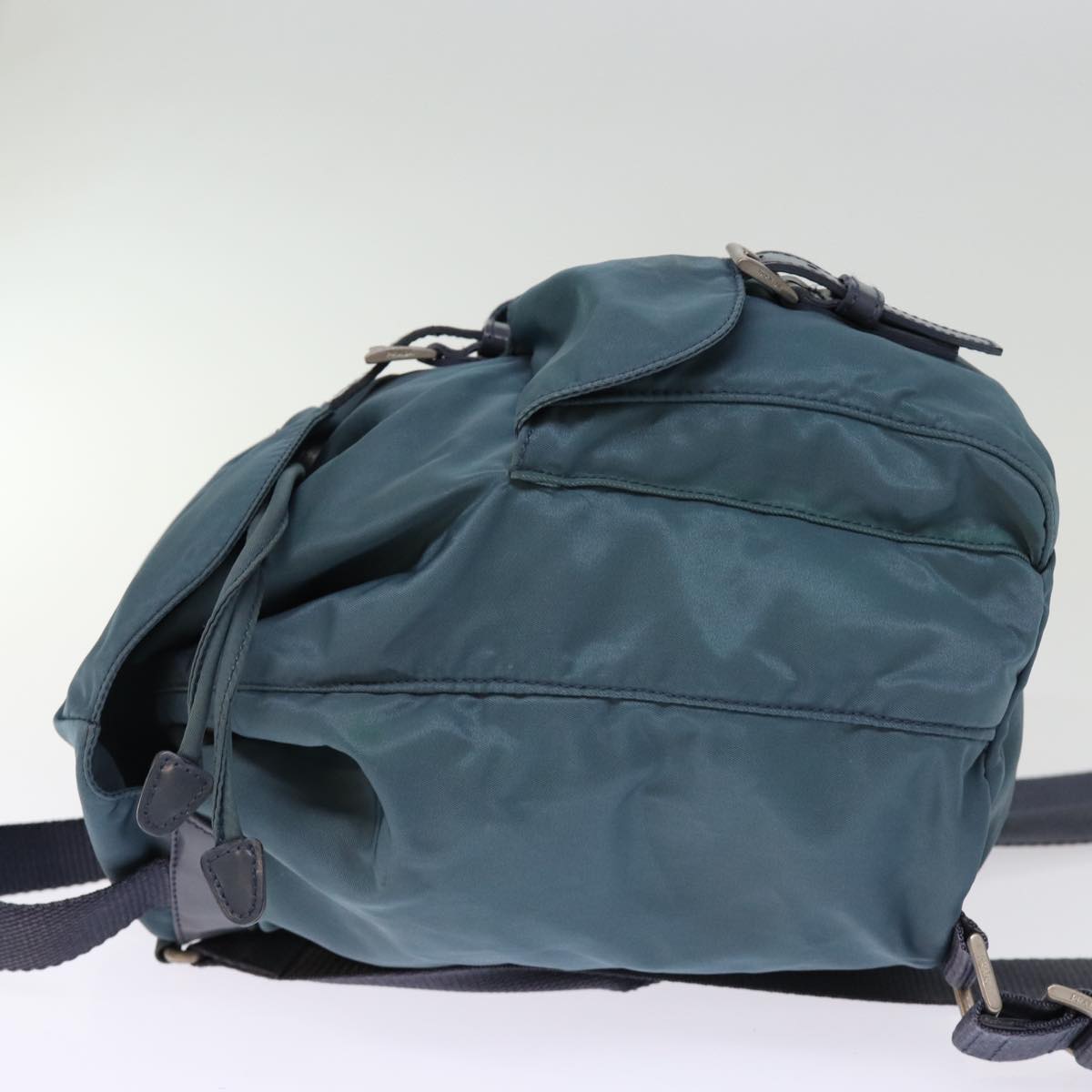 PRADA Backpack Nylon Turquoise Blue 74468