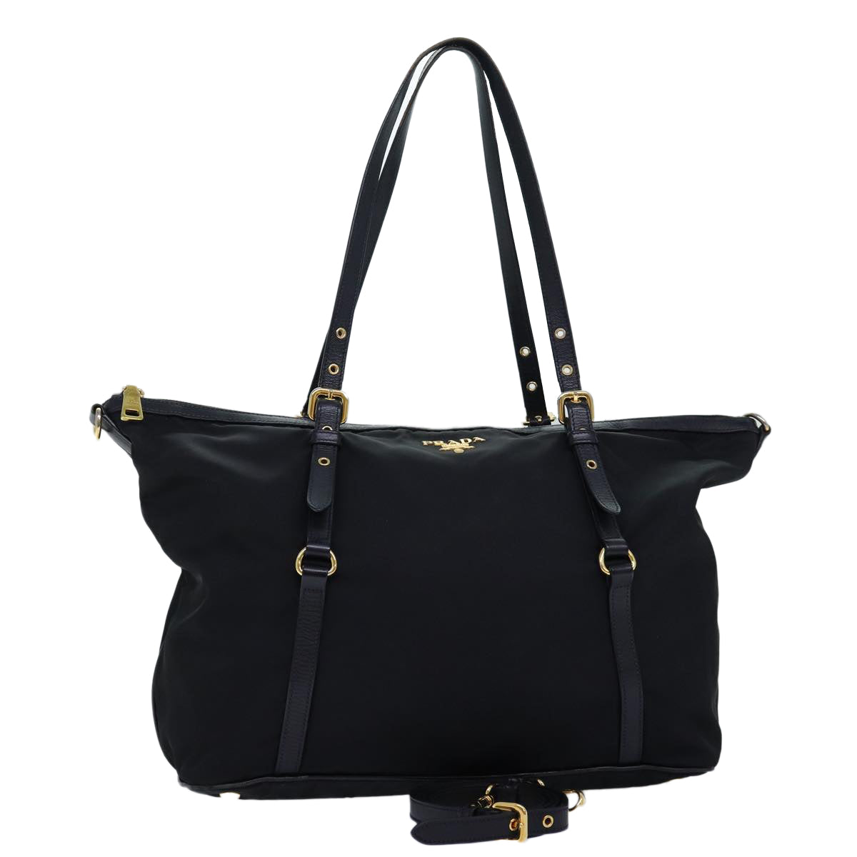 PRADA Tote Bag Nylon 2way Black 74469