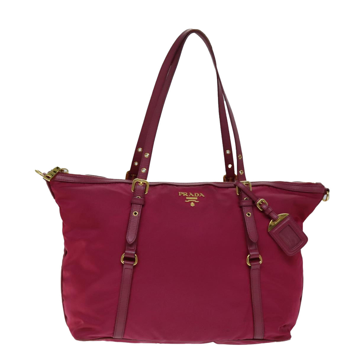 PRADA Tote Bag Nylon Pink 74470