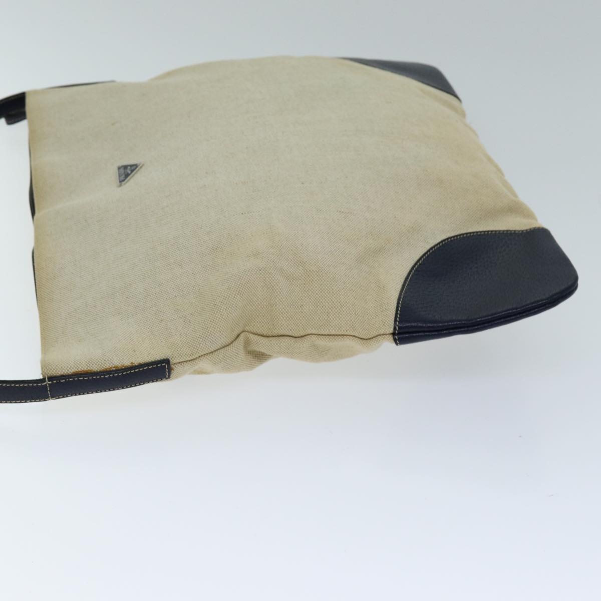 PRADA Shoulder Bag Canvas Beige 74475