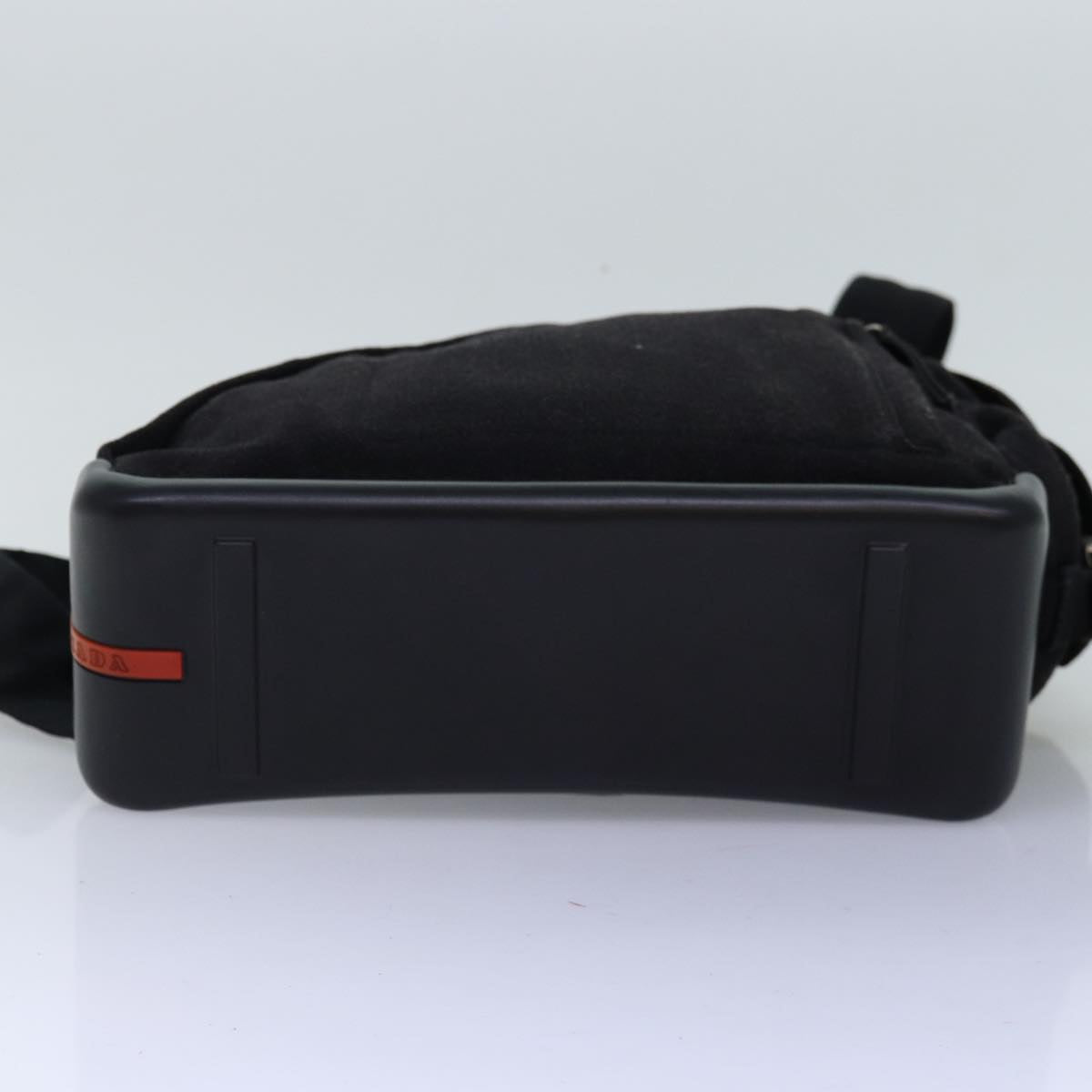 PRADA Shoulder Bag Canvas Black 74482