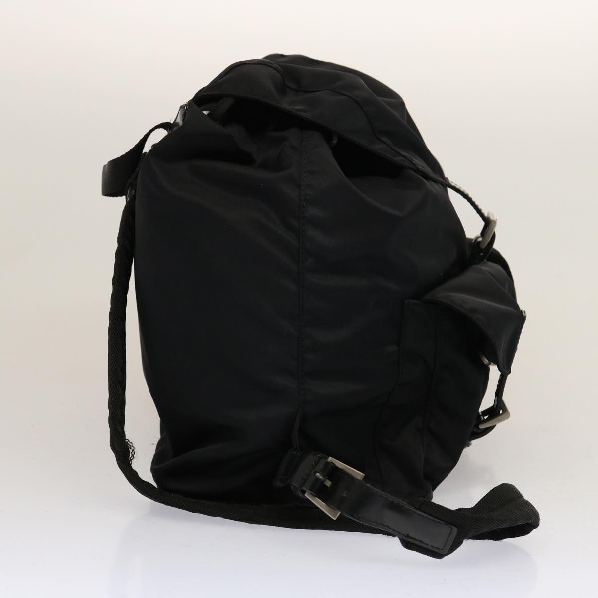 PRADA Backpack Nylon Black 74483