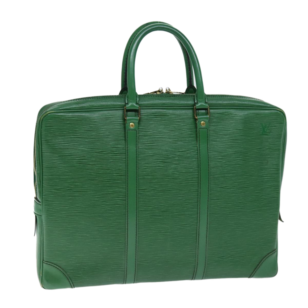 LOUIS VUITTON Epi Porte Documents Voyage Business Bag Green M54474 LV 74522