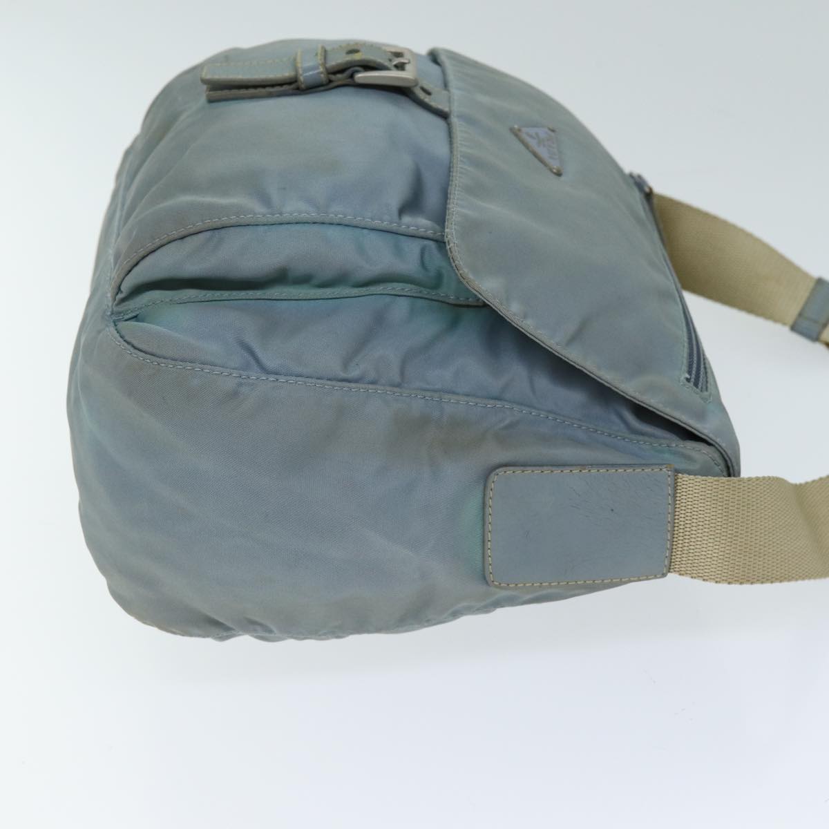PRADA Shoulder Bag Nylon Light Blue 74535