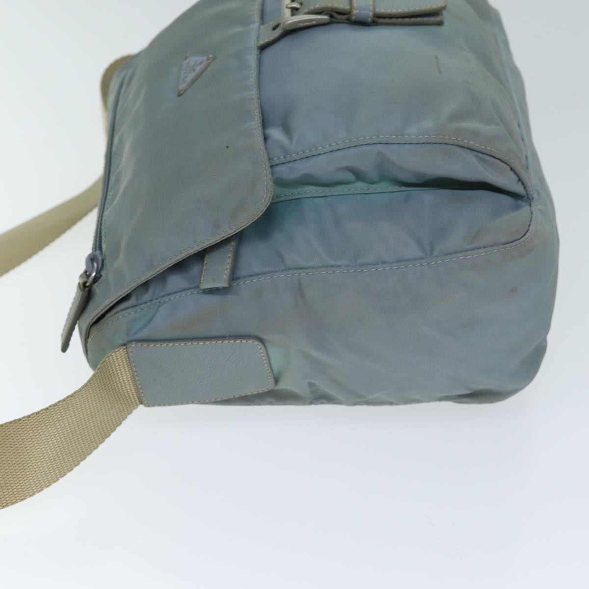 PRADA Shoulder Bag Nylon Light Blue 74535