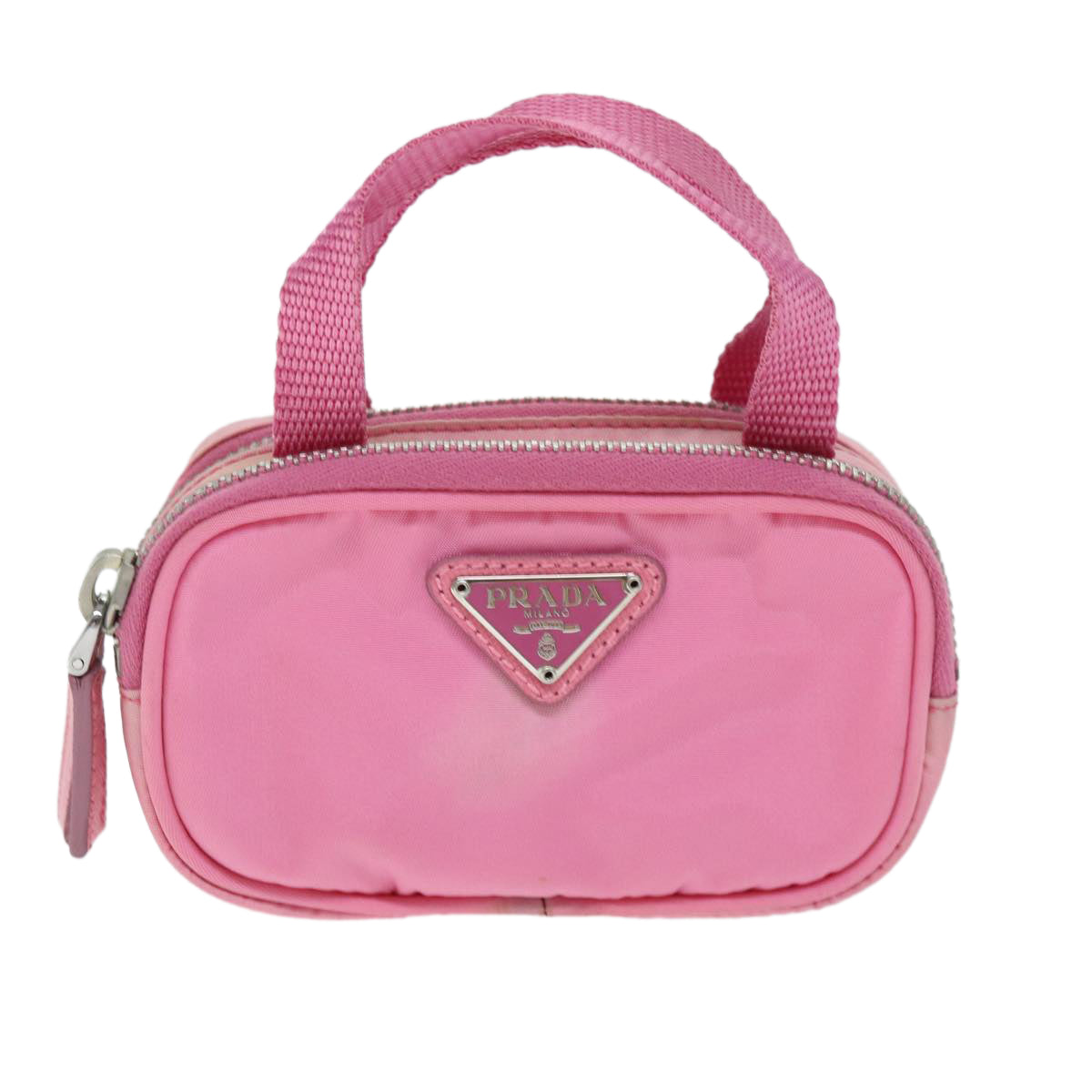 PRADA Hand Bag Nylon Pink 74569