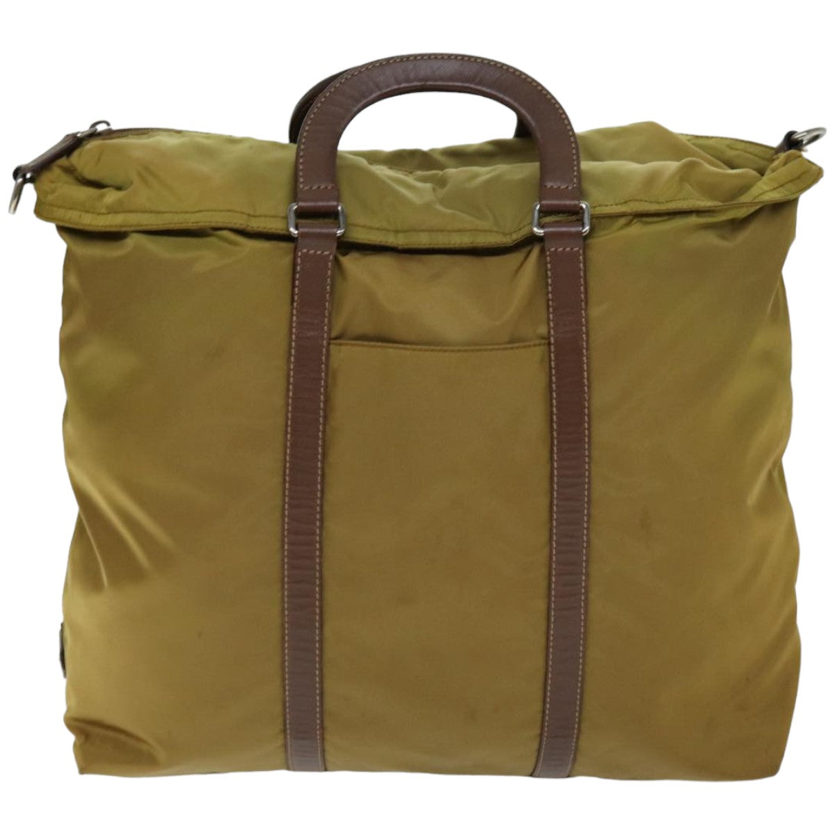 PRADA Hand Bag Nylon 2way Brown 74577