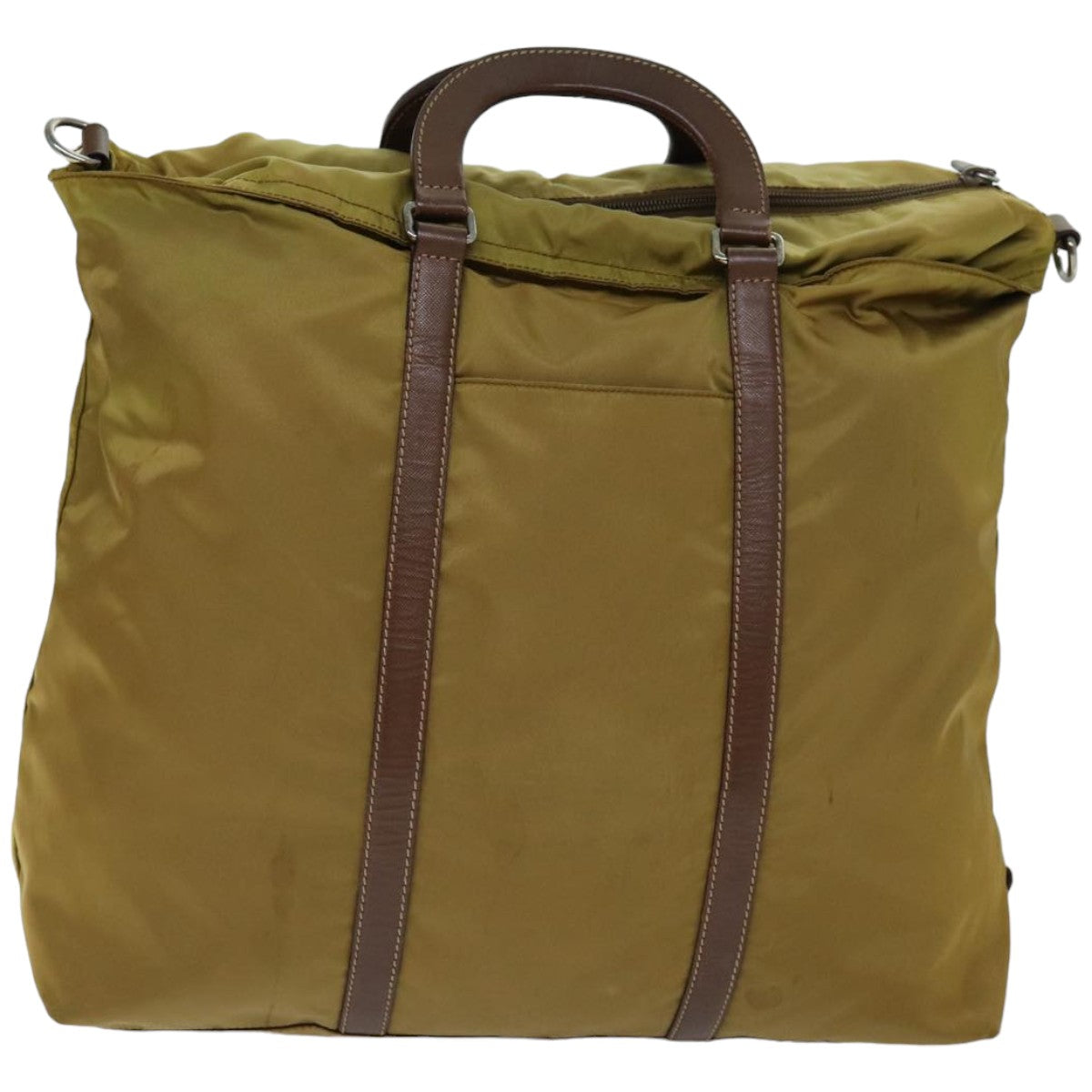 PRADA Hand Bag Nylon 2way Brown 74577