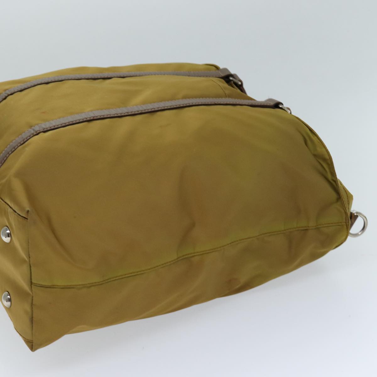 PRADA Hand Bag Nylon 2way Brown 74577