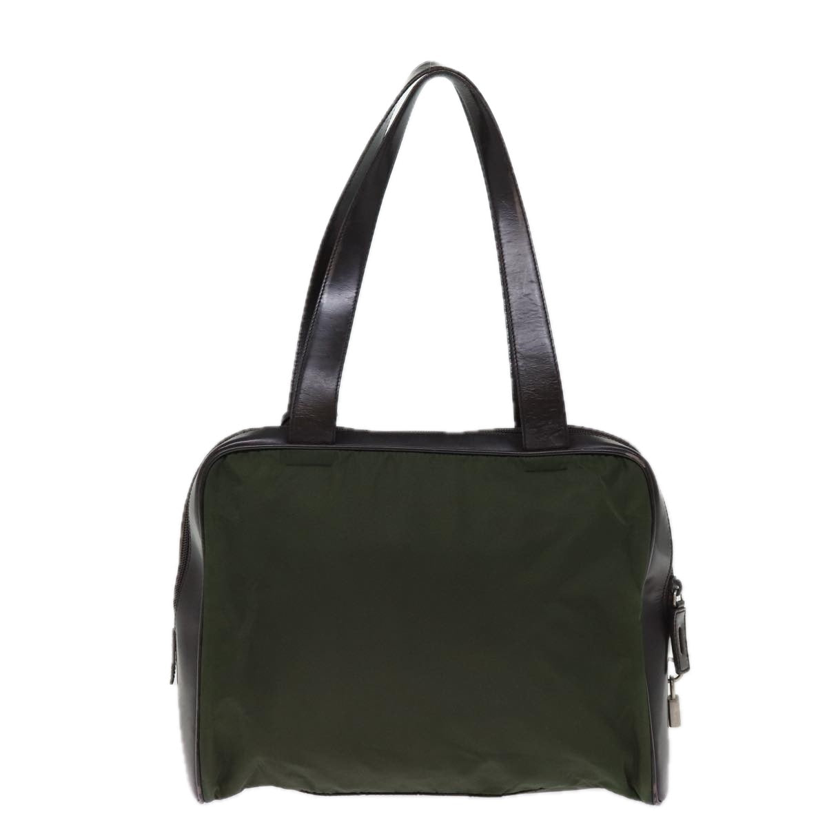 PRADA Shoulder Bag Nylon Khaki 74578