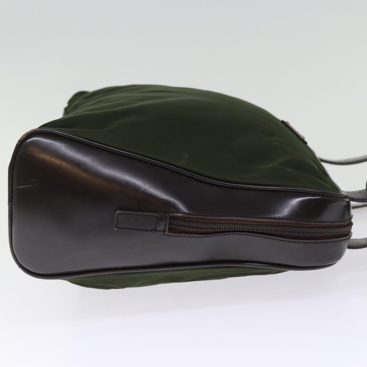 PRADA Shoulder Bag Nylon Khaki 74578