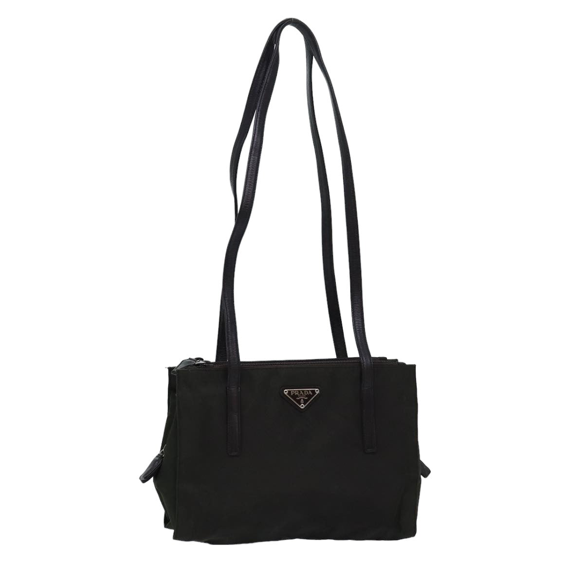 PRADA Shoulder Bag Nylon Khaki 74579